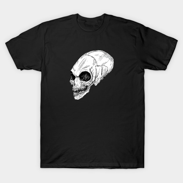 Crystal Skull -  Sketch T-Shirt by Buff Geeks Art